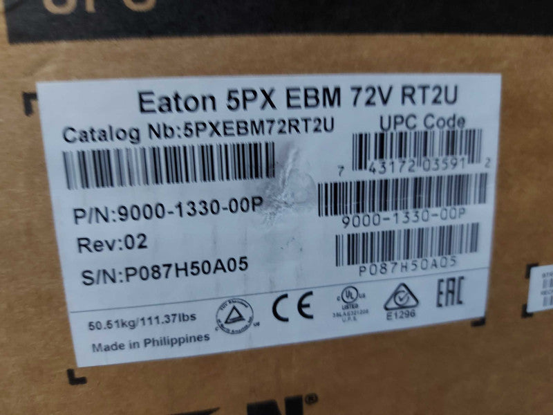 Open-Box eaton 5px ebm 72v rt2u Battery enclosure Q#