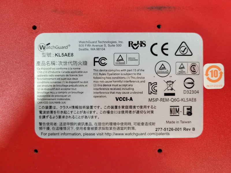 WatchGuard Firebox M400 8-port Gigabit router/firewall $