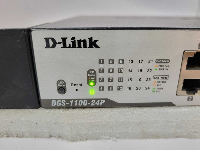 D-Link DGS-1100-24P 24-Port Gigabit Managed Switch w/ Brackets $