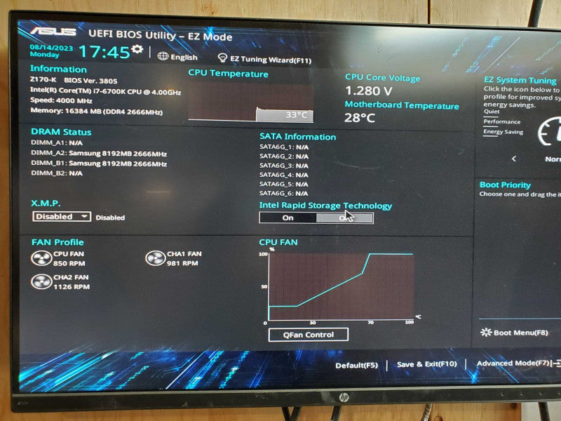 Custom PC - Intel i7-6700k @ 4.00 GHZ 16GB DDR4 500W PSU