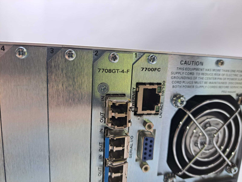 Evertz 7800FR 15-Slot MultiFrame With 4x Modules & 2x PSU *Read Module Info* )