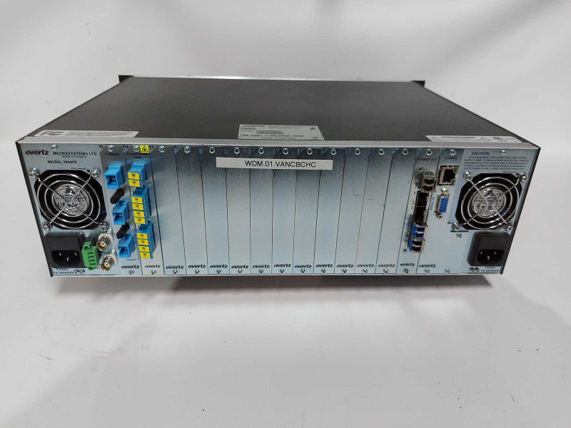 Evertz 7800FR Multiframe / 2x PSU / 4x modules / read below #