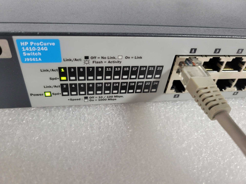 HP ProCurve 1410-24G J9561A 24 Port Gigabit Ethernet Switch 2 SFP !