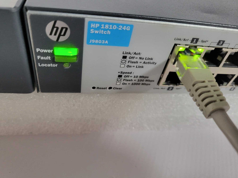 HP PROCURVE 1810-24G P/N: J9803A 24-PORT GIGABIT ETHERNET SWITCH !
