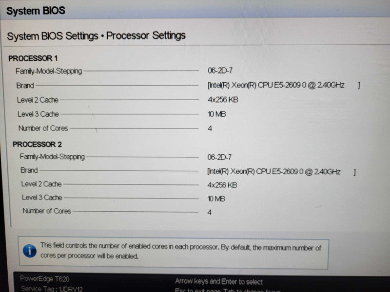 Dell PowerEdge T620 2x E5-2603 0 32GB ECC DDR3 No HDD H710 3.5\\" RD1000 $