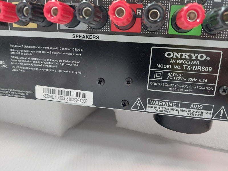 Onkyo AV Receiver  Model: TX-NR609