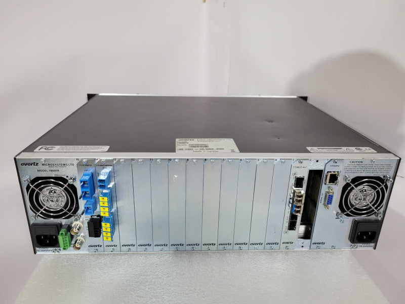 Evertz 7800FR 15-Slot MultiFrame With 4x Modules & 2x PSU *Read Module Info !