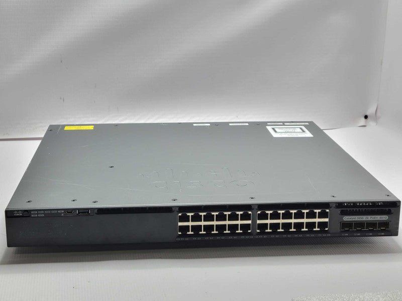 Cisco WS-C3650-24PS-S 24 Port 1GbE POE+ IP Base L3 Managed switch _