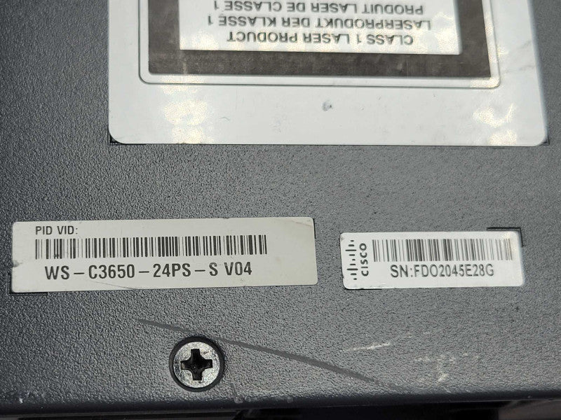 Cisco WS-C3650-24PS-S 24 Port 1GbE POE+ IP Base L3 Managed switch _