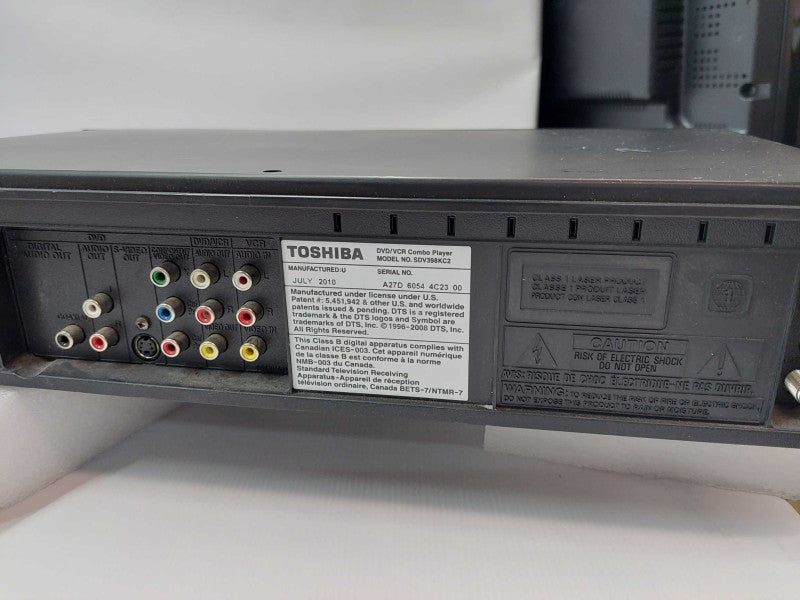 Toshiba DVD/VCR Model: SDV398KC2