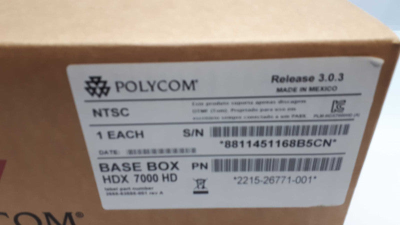 NEW Polycom HDX 7000 HD Video Conf System 2215 26771 001 &