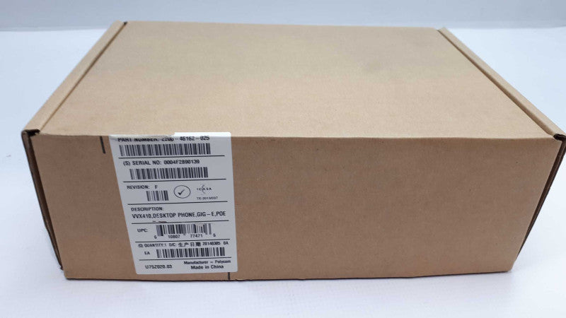 Polycom 2200-46162-025 VVX 410 12-Line IP Phone Gigabit PoE-New &