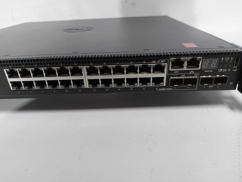 Dell Networking N3024P 24-Port PoE 2x PSU Network Switch / Fact Reset Q#