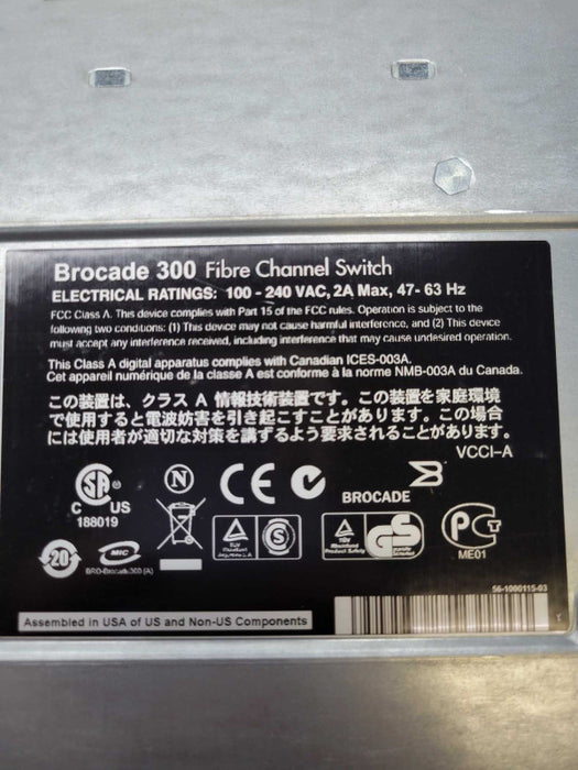 Brocade- EMC2 DS-300B Fibre Channel Switch