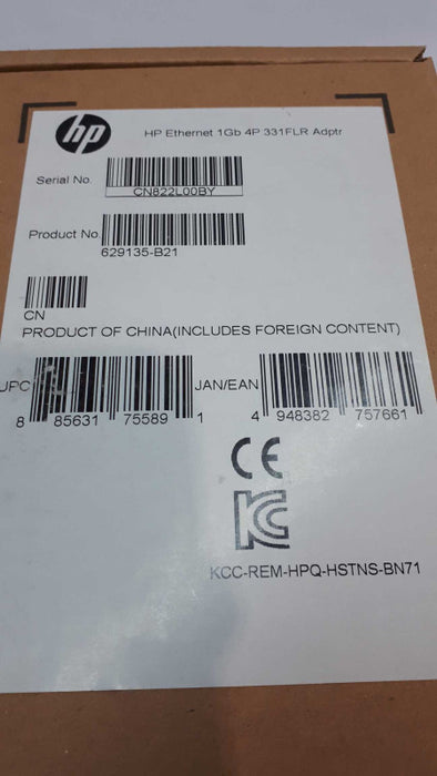 HP  ETHERNET 1GB 4-PORT 331FLR ADAPTER 629135-B21 New &