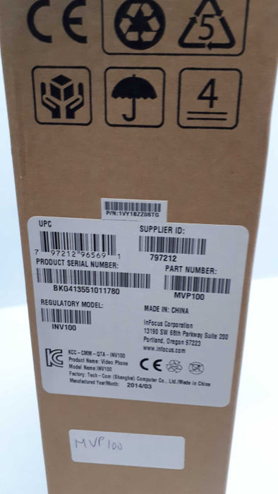 INFOCUS MVP100 INV100 IP VIDEO CONFERENCE PHONE SYSTEM New &