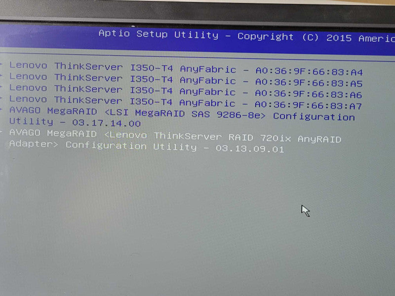 Lenovo TS RD650, 1x Xeon E5-2630v3 2.4GHz, 64GB DDR4, 2x PSU, LSI MR SAS 9286 _