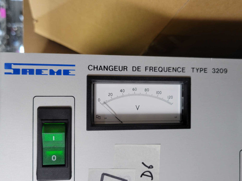SAEME frequency changer type 3209 Fontenay 94120 F4376, READ _