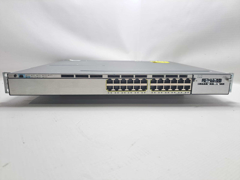 Cisco WS-C3750X-24T-L 24 Port Gigabit Network Switch 1x 350W PSU )