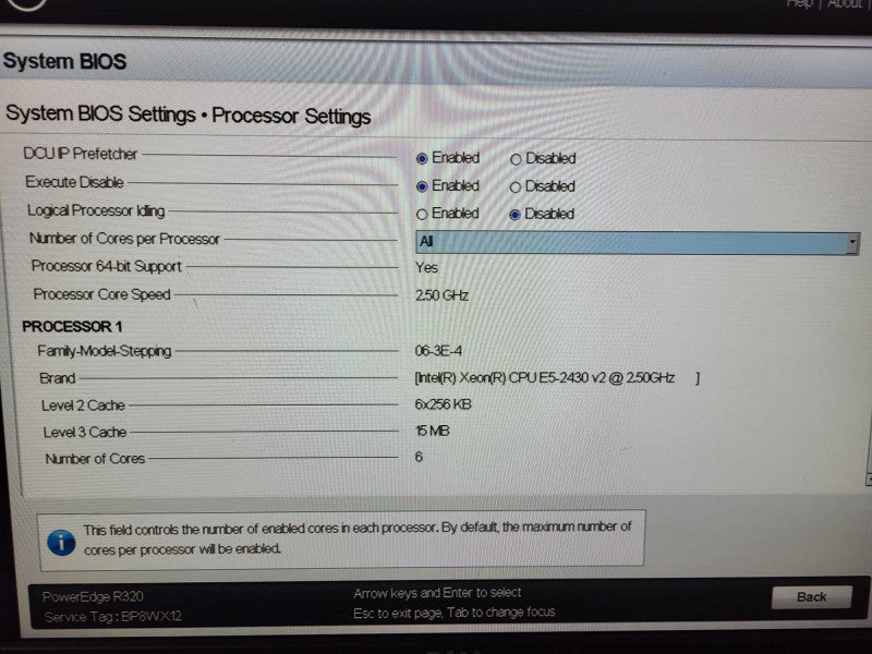 Dell PE R320 1x E5-2430 v2 @ 2.20GHz 24GB ECC DDR3 S110 2x PSU No HDD 3.5\\" $