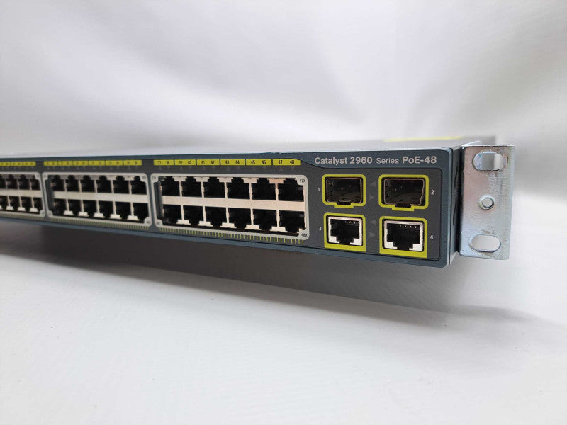 Cisco WS-C2960-48PST-L 48-Port Rack-Mountable Fast PoE Switch Q)