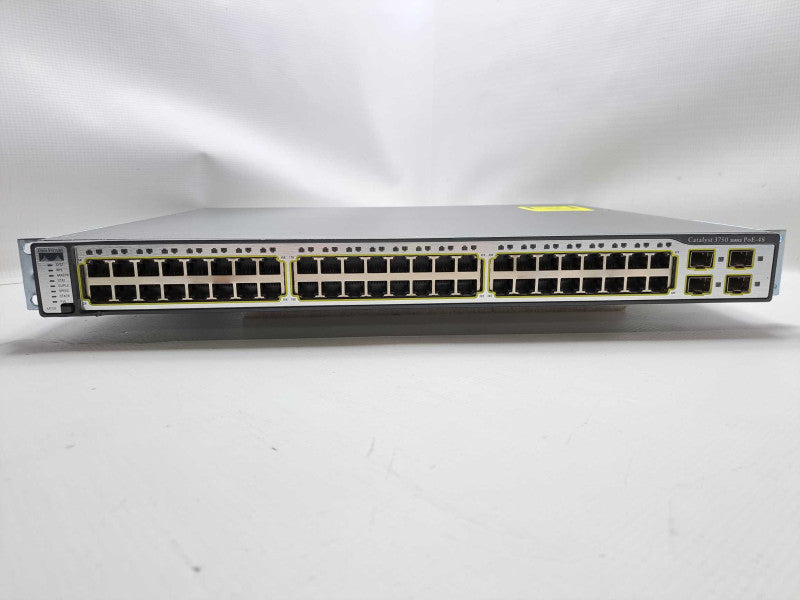 Cisco WS-C3750-48PS-S 48 Port 10/100 PoE Network Switch  )