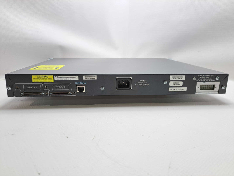 Cisco WS-C3750-48PS-S 48 Port 10/100 PoE Network Switch  )