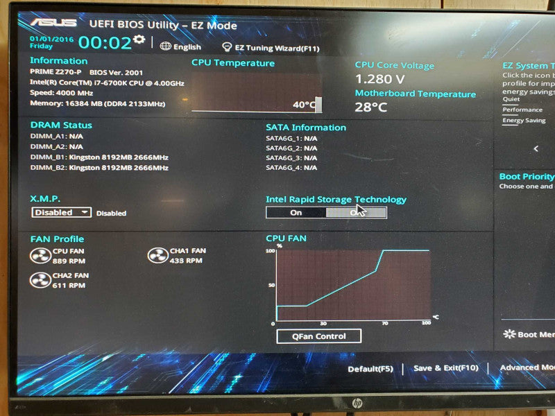 Custom PC - Intel i7-6700k @ 4.00 GHZ 16GB DDR4 750W PSU