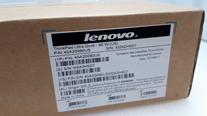 Lenovo 40A20090US ThinkPad Ultra Dock for Laptops New &