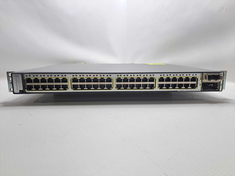 Cisco WS-C3750E-48PD-SF 48 Port Gigabit PoE Network Switch )
