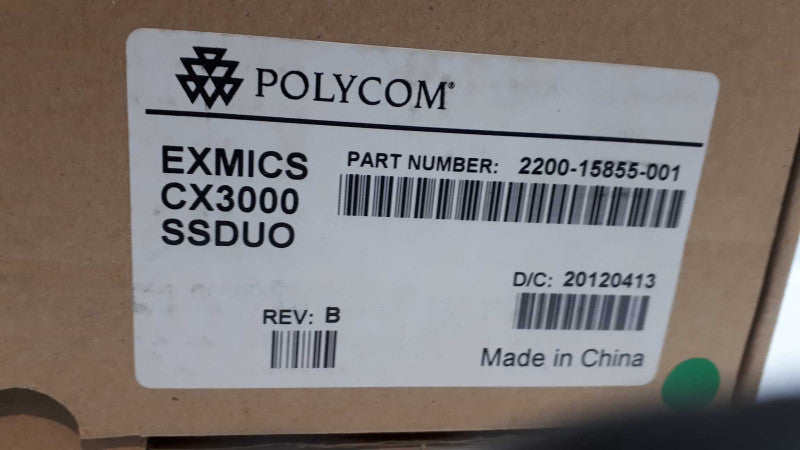 Polycom Extension Mics Pair for CX3000 and Duo (2200-15855-001) New &