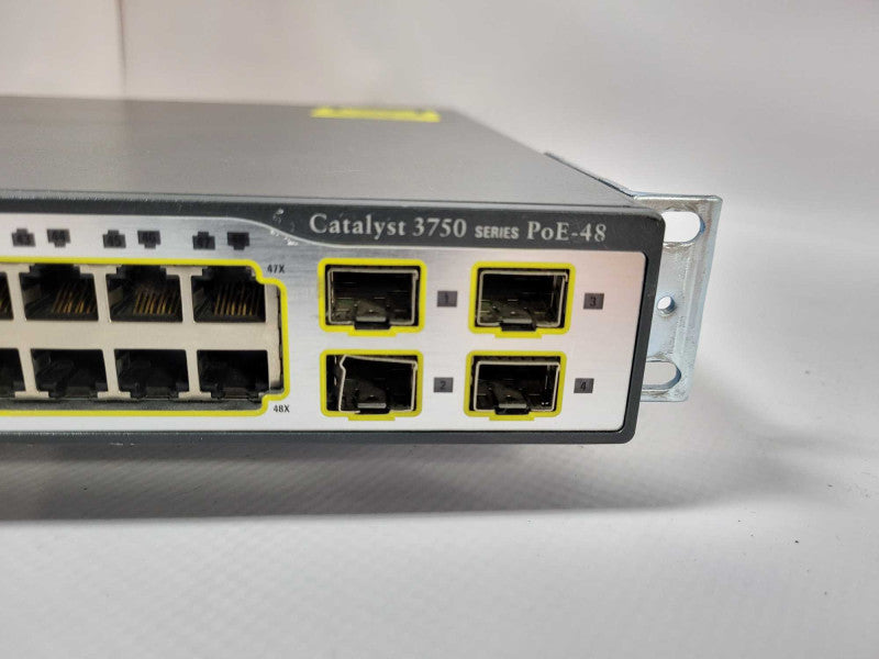 Cisco 3750 Series WS-C3750-48PS-S 48-Port PoE Managed Ethernet Network Switch Q$