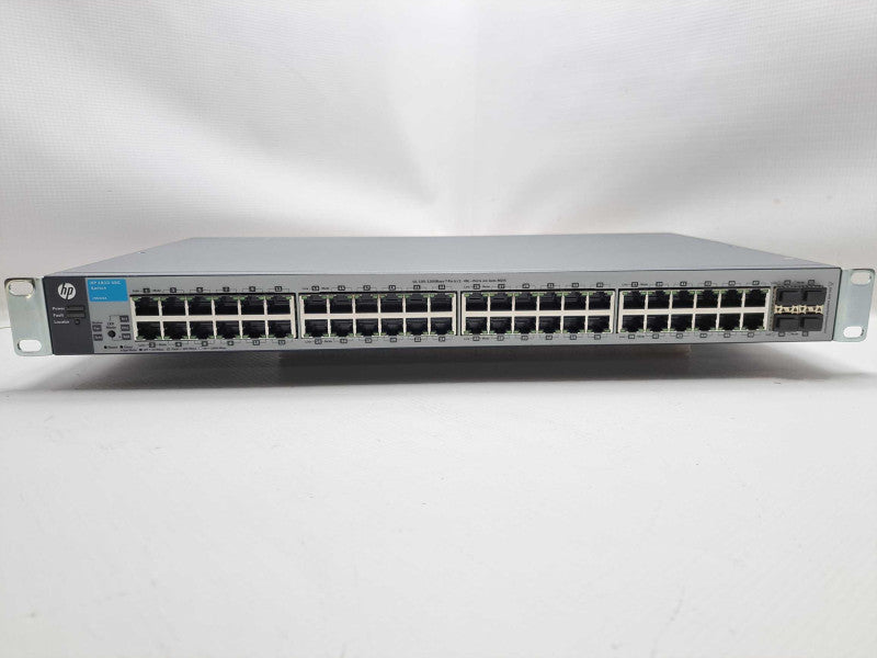 HP J9660A V1810-48G 48 Port Gigabit Network Switch with Rack Mount Ears )