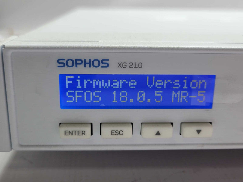 SOPHOS XG210 Network Security Firewall, Factory Reset _