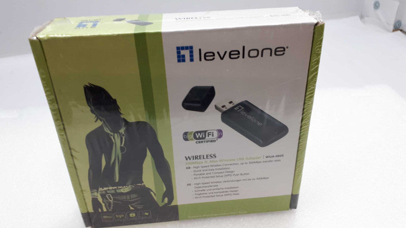 Level One WUA-0605 Wireless USB Adapter- New (sealed) &