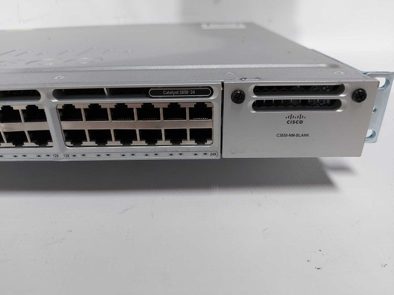Cisco Catalyst 24-Port Switch WS-C3850-24T-S GBE Used Working factory reset  #