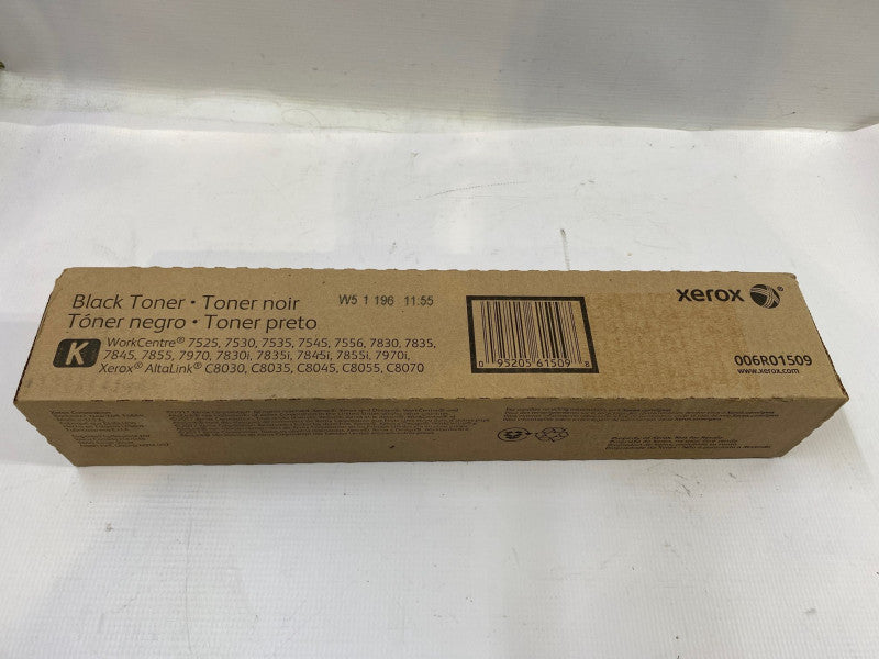 Xerox Genuine 6R01509 Black Toner Cartridge, WorkCentre 7525 7530 7535 NEW