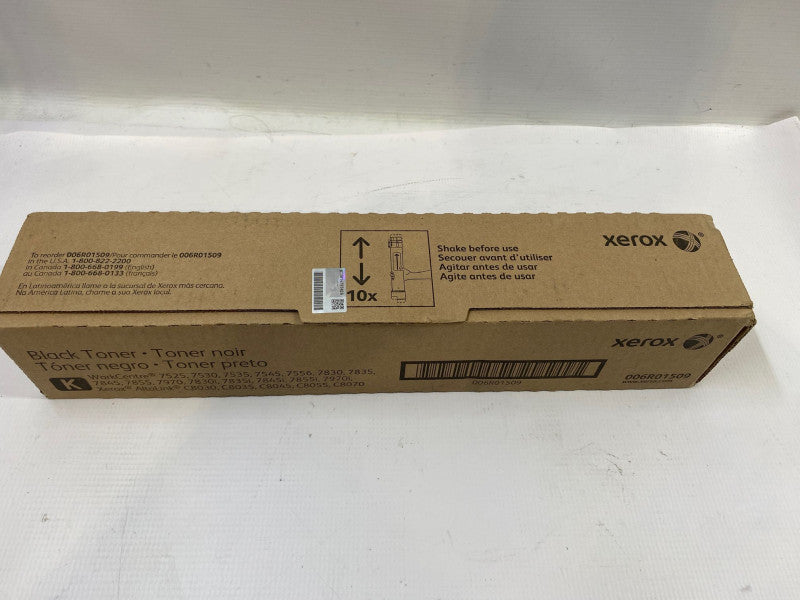 Xerox Genuine 6R01509 Black Toner Cartridge, WorkCentre 7525 7530 7535 NEW