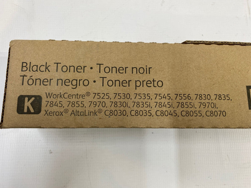 Xerox Genuine 6R01509 Black Toner Cartridge, WorkCentre 7525 7530 7535 NEW