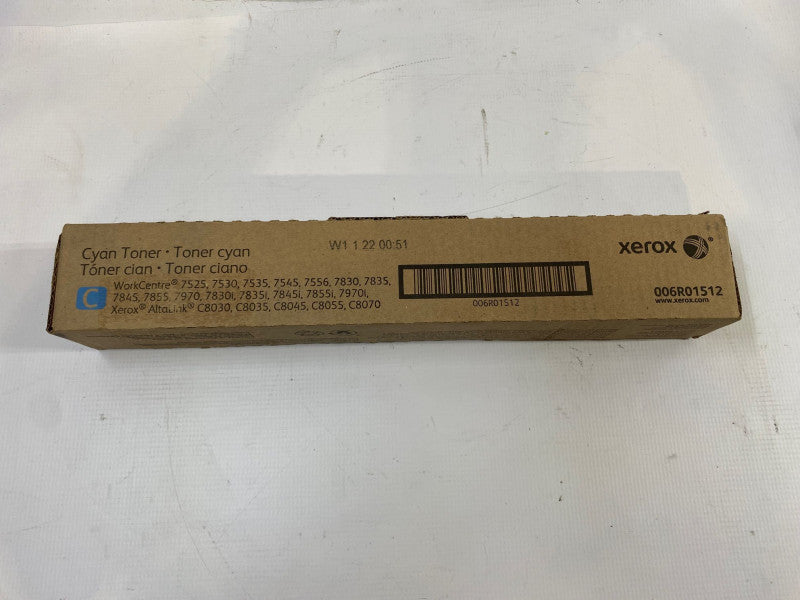 Xerox Genuine 6R01512 Cyan Toner Cartridge, WorkCentre 7525 7530 7535 NEW
