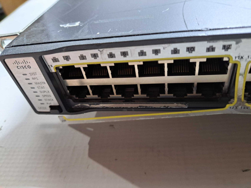 Cisco WS-C3750E-48PD-SF 48 Port PoE Gigabit 1U Managed Switch *READ* )