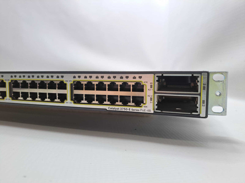 Cisco WS-C3750E-48PD-SF 48 Port PoE Gigabit 1U Managed Switch *READ* )