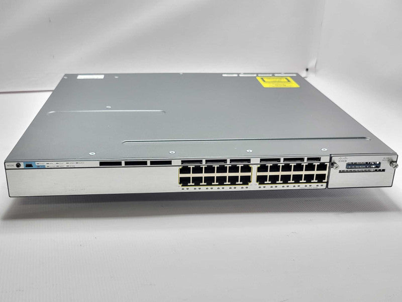 Cisco Catalyst WS-C3750X-24T-S 24-Ports Gigabit Network Switch, 2x PSU Q_