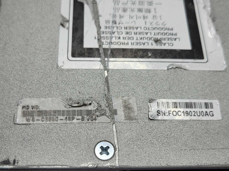 Cisco WS-C3850-48P-S 48 Port Gig PoE+ Switch, IP Services, 2x PSU _
