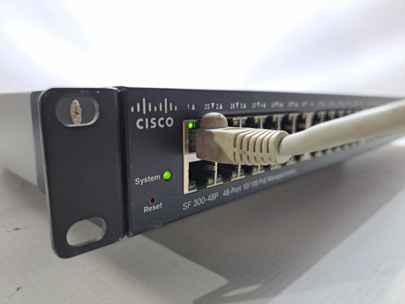 Cisco SF300-48P 48-Port 10/100 PoE- Managed Switch SRW248G4P-K9  )