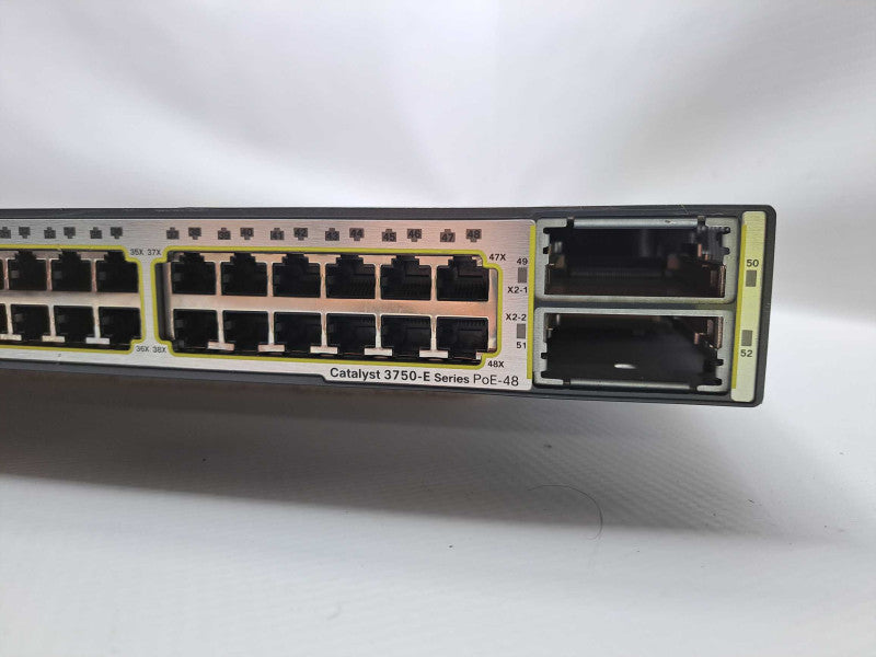 Cisco WS-C3750E-48PD-SF 48 Port PoE Gigabit 1U Managed Switch 1150W PSU Q)