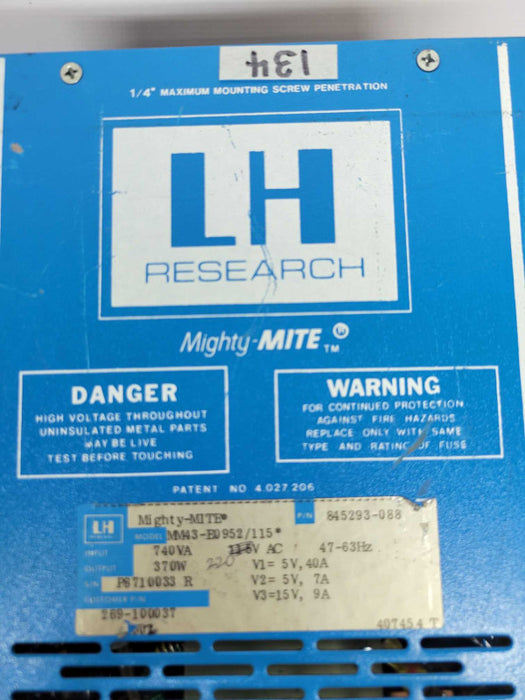Mighty-Mite MM43-E0952/115 Power Supply