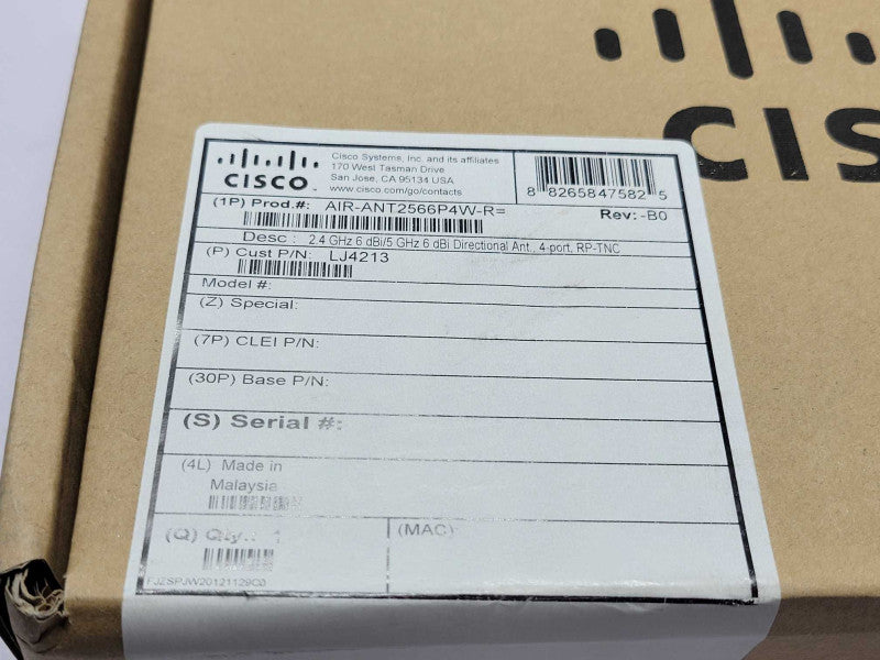 New Cisco AIR-ANT2566P4W-R 2.4-GHz/5-GHz Directional Antenna 07-1149-02 _