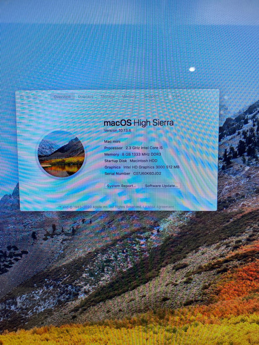 Apple Mac mini Mid 2011 Intel Core i5-2415M  8 GB RAM 200 GB SSD