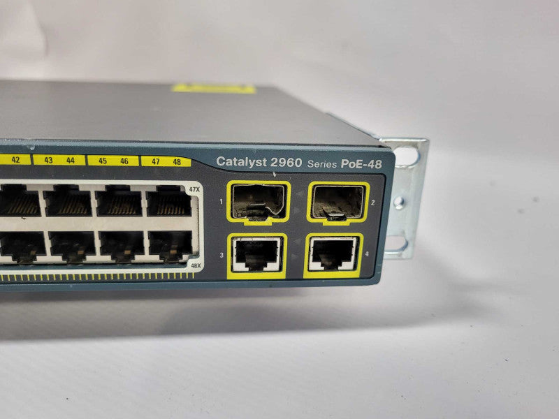 Cisco WS-C2960-48PST-L 48-Port Rack-Mountable Fast PoE Switch $